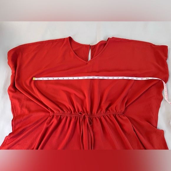 Women's Short‎ Sleeve Romper - Brick Red Sz Medium butterfly style - Picture 5 of 9